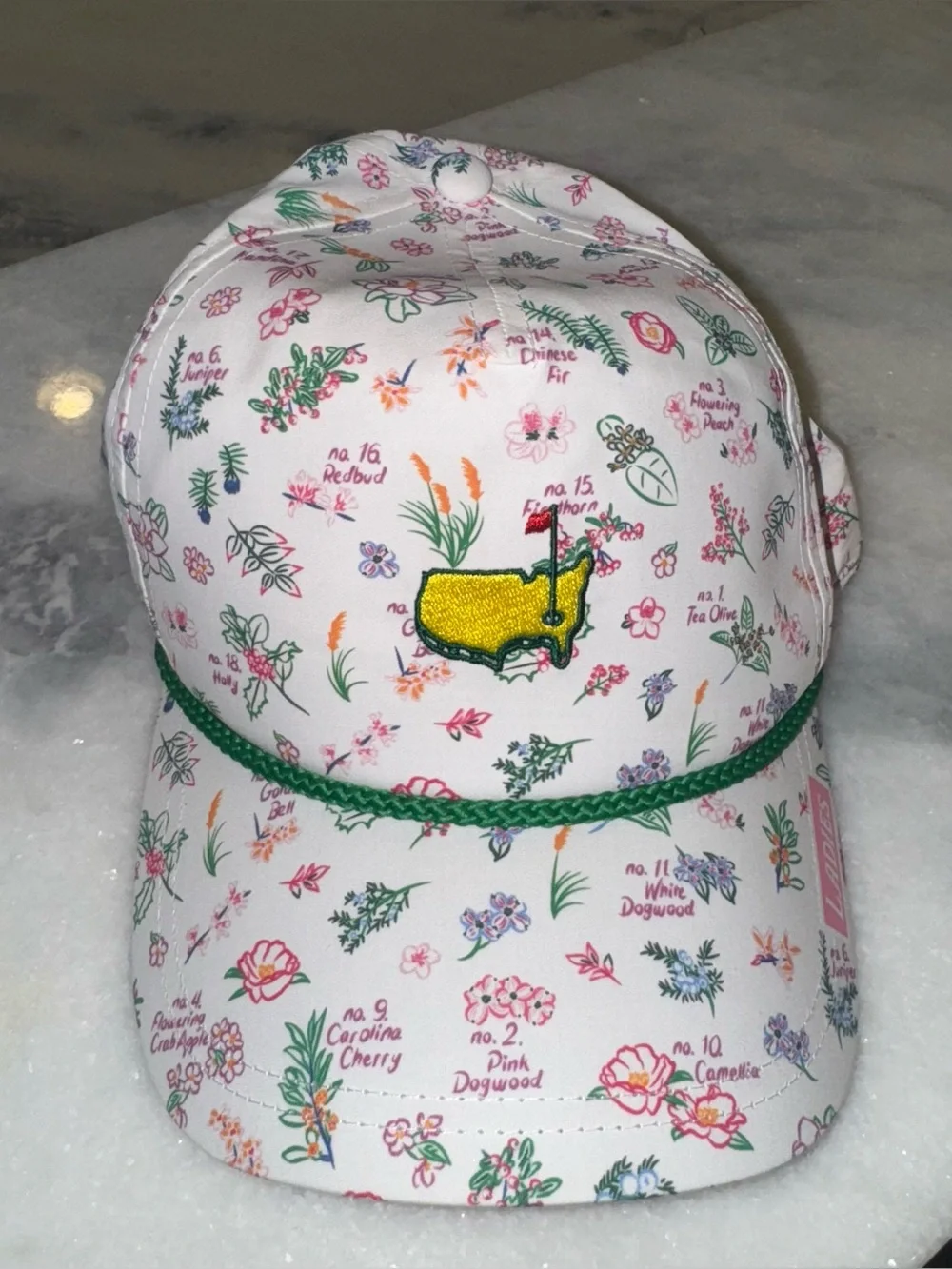 Masters 2026 Ladies Floral Pink & Green hat - Picture 5 of 9